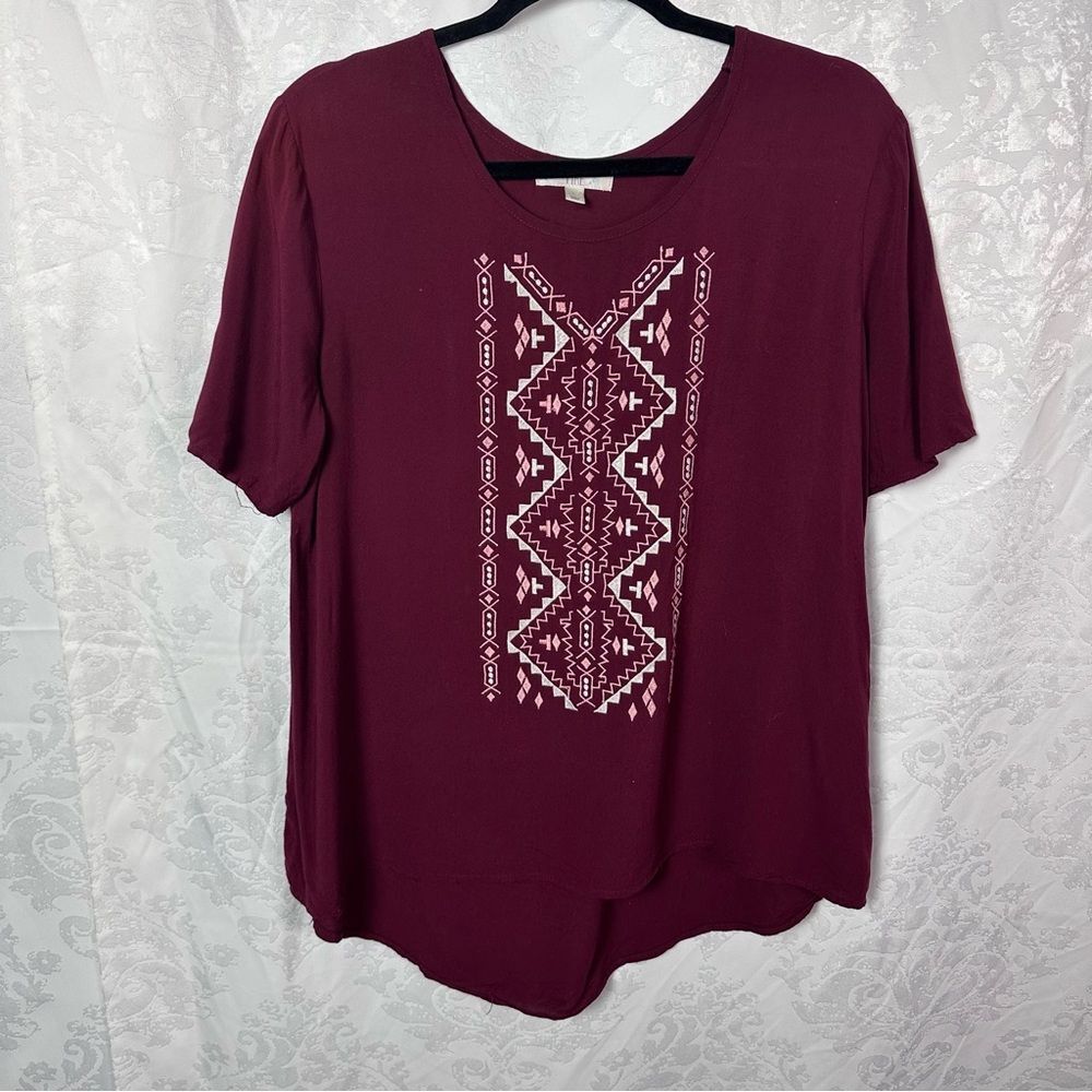 ⭐️Love Fire Red Boxy Short Sleeve T-Shirt